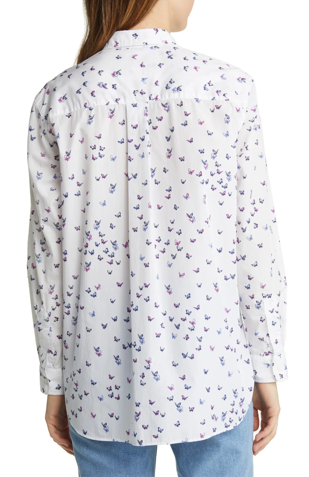 Joedy Butterfly Print Button-Up Shirt
