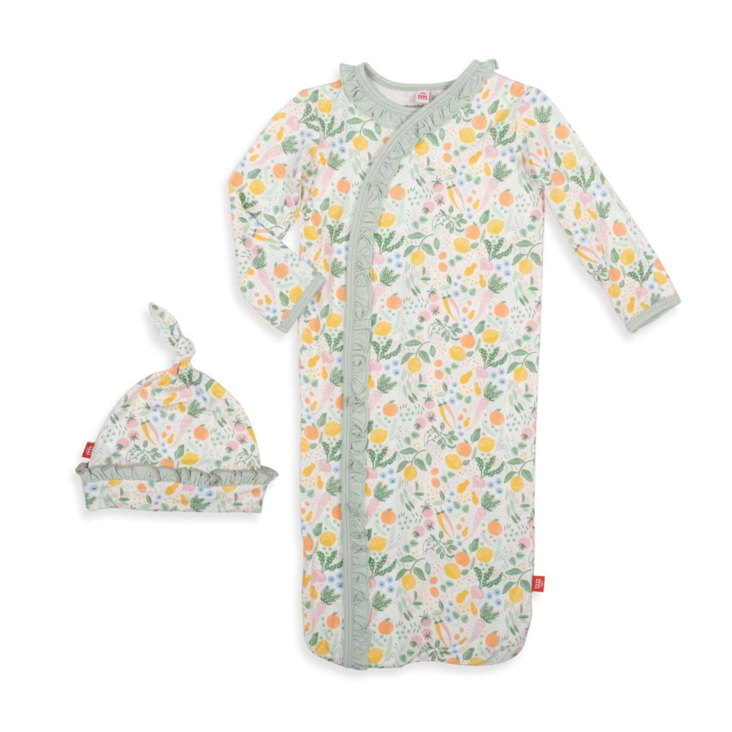 My Zest Life Modal Magnetic Cozy Sleeper Gown + Hat Set